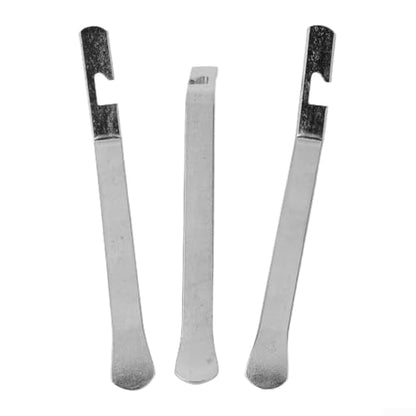 Professional Tire Changing Tool Set 3 Pack - Steel Tire Irons for Motorcycle for atv Dirt Bike - Bead Breaker Spoon with Hook for Easy Tube Installation - 4.7 Inch