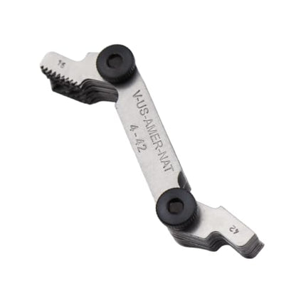 Grip US American National Thread Pitch Gauge MM & SAE Markings - Measures Counts from .25 to 5.5mm and 4 to 42 SAE - 60 Degree Thread Profiles and Locking Devices