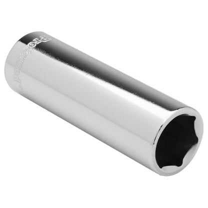 S15114 1/4" Drive SAE Socket, 7/16" Deep 6 Point - size: 7/16 INCH, style: DEEP