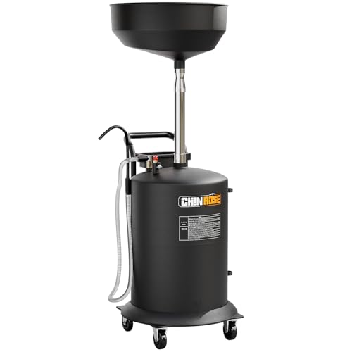 Upgraded Design Waste Oil Drain Tank, Pneumatic Oil Drainer, Oil Lift Drain and Extractor,Air Operated Drainer for Oil Change (Black-5702) - color: Black-5702