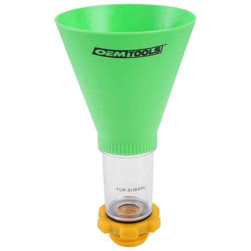 OEMTOOLS 87023 Subaru Oil Funnel, No Spill Oil Funnel Kit, Transparent Chamber, Plastic, Fits Subaru Engines, Funnels for Automotive Use - size: Funnel for Subaru