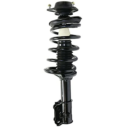 Detroit Axle - Pair Front Struts for Hyundai Accent 2000-2005, 2 Ready Struts w/Coil Spring Assembly 2001 2002 2003 2004 Replacement Suspension Quick Install Ready Struts Shocks Assembly - size: 171400_171401/PAIR