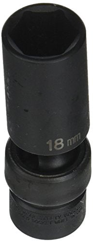 Grey Pneumatic (1018UMD) 3/8" Drive x 18mm Deep Universal Socket - style: 18mm Deep Universal