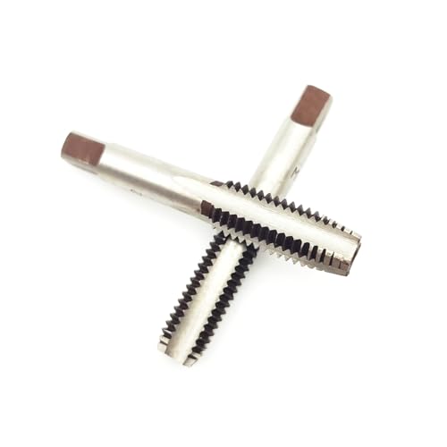 AtticZone M12 x 1.75 Metric Hand Thread Tap, Right Hand, Alloy Tool Steel, 1 Taper Tap, 1 Plug Tap for Metal Working DIY Industrial - size: M12x1.75