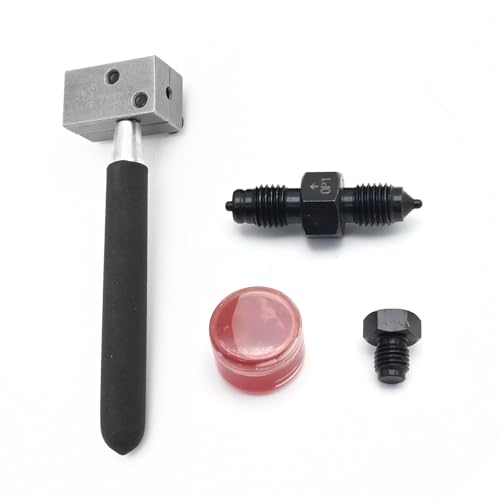 Hoypeyfiy Double Flaring Tool Kit with Removable Handle for 3/16 inches Brake Pipe 45 Degree Flare for Vehicle Brake Lines Repairing Double Flarer