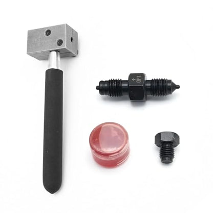 Hoypeyfiy Double Flaring Tool Kit with Removable Handle for 3/16 inches Brake Pipe 45 Degree Flare for Vehicle Brake Lines Repairing Double Flarer