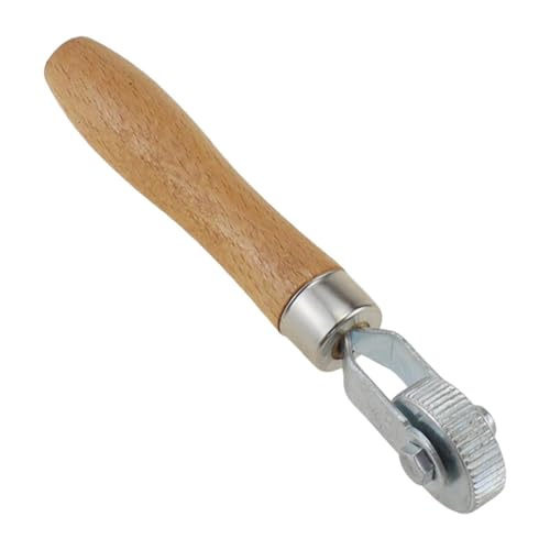 Tire Patch Roller Tire Maintenance Repair Compaction Roller Rolling Wheel Wooden Handle Metal Smooth Ball Bearing Suitable for Car, 1.2cm - size: 1.2cm