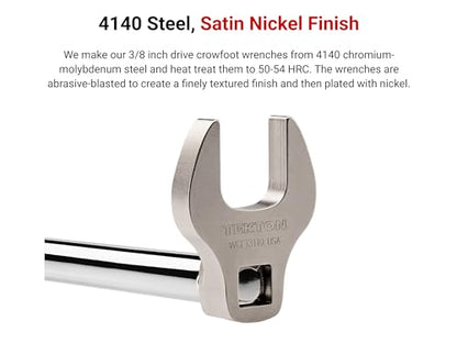 TEKTON 3/8 Inch Drive Flare Nut Crowfoot Wrench Set, 21-Piece | WCF94301 - size: 5/16-3/4-Inch, 8-19 mm, style: Key