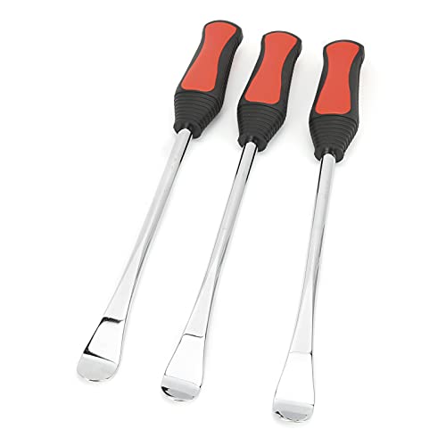 Tire Spoon Lever Iron Tool Set, Professional Tire Changing Kit for Motorcycle Bike ATV, Chrome Vanadium Steel Tire Repair Tool with Valve Core Extractor and Protective