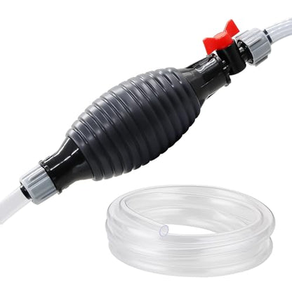 Manual oil pump Manual fuel transfer pump gas siphon pump for gasoline water oil diesel siphon fuel hand pump with 1pc 3m long PVC hose and rubber ball