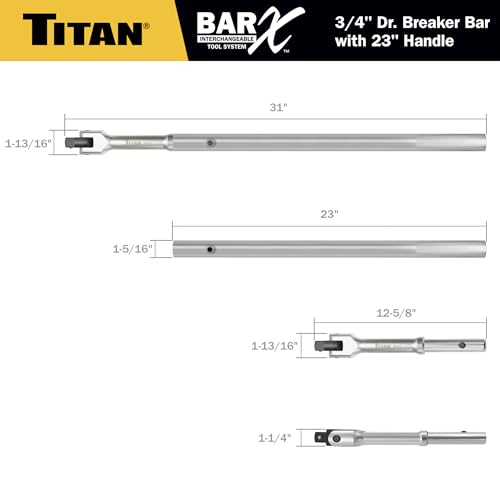 Titan Bar-X 64185 3/4-Inch Drive 30-Inch Breaker Bar