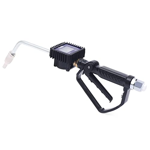 Heavy Duty Air Operated Oil Transfer Pump Digital Oil Fluid Dispenser Pump Control Valve Meter Nozzle, Electronic Metering Oil Gun Refueling Gun Tool for Refueling Trucks (US Stock) - color: Style-B