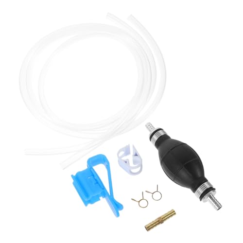1set Liquid Pump Kit Portable Siphon Hose for Transfer Efficient Hand Operated Pump Backflow Design for Cars and Motorcycles