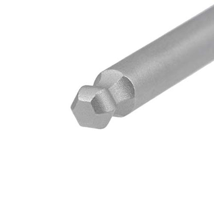 uxcell 3 Pcs H5 (5mm) Ball End Screwdriver Bits, S2 Steel Magnetic 5.1 Inch Long Drill Bit with 1/4 Inch Hex Shank - size: H5
