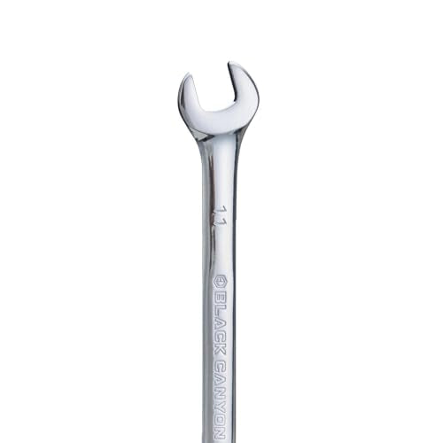 BLACK CANYON 19mm Combination Wrench, 12-Point Box End & Hex Opening (11 mm) - size: 11 mm