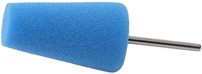 Round Buffing Sponge Pads Kit - Metal Polishing Tool Cone Foam Pad Polisher Buffer Sponge Ball for Automotive Car Wheels Hub Care Cone Blue Professional Process