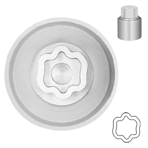 Type D Wheel Locking Nut Key for Land Rover, Lug Nut Removal Tool | Wheel Lock Nut Socket Adapter, Anti-Theft Lug Nut Removal Tool, Anti-Theft Screw Remover, Repair Tool, Tyre Fitting, garage - size: Socket D
