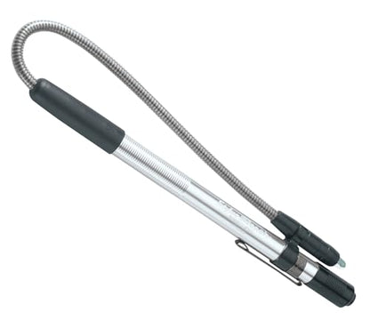 Streamlight 65612 Stylus Reach 11-Lumen White LED Pen Light for Mechanics, Inspectors, and Technicians with Flexible 7-Inch Extension Cable and 3 AAAA Alkaline Batteries, Silver - color: Silver