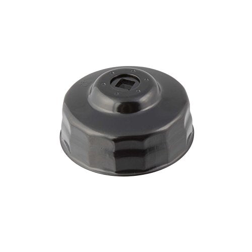 Steelman Low Profile Oil Filter Cap Wrench Socket 80mm and 82mm x 15 Flute, ⅜-inch Drive, Heavy Duty Chrome Vanadium Steel - size: 80 Millimeter and 82 Millimeter x 15 Flute