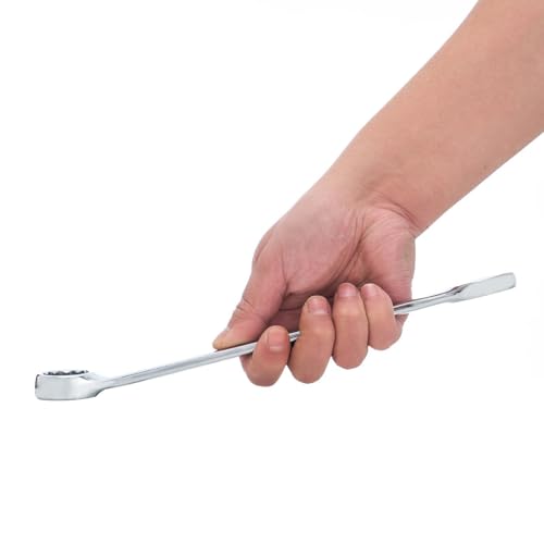 BLACK CANYON Metric 21mm Combination Wrench, 12-Point Box End & Hex Opening Design, Polished Steel - size: 21 mm