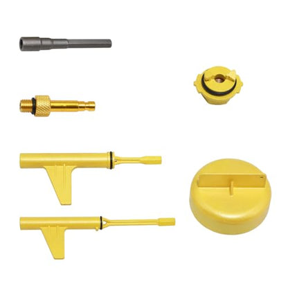 DPTOOL Metal Transmission Oil Filling Tool Compatible with Mercedes Benz 725.0 8-Speed 9-Speed Oil Change Transmission Oil Filler Adapter Tool Replace 725 589 02 90 00, 725 589 00 90 00 - size: 8 and 9 Speed