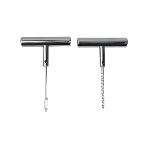 Modengzhe Heavy Duty Tire Repair Kit Wheel Tyre T Handle Puncture Tool Needle Replacement Tire Plug Repair Tool for Automobiles Motorcycles or Bicycles - size: 1 SETS