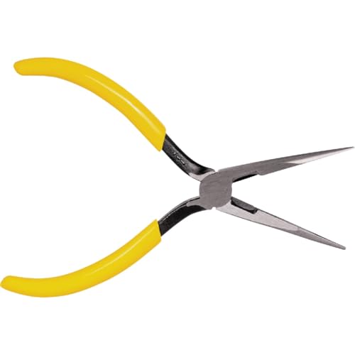 Klein Tools D203-7 Needle Nose Pliers, Long Nose Stripping Side Cutters, Induction Hardened and Heavier for Increased Cutting Power, 7-Inch - size: 7-Inch