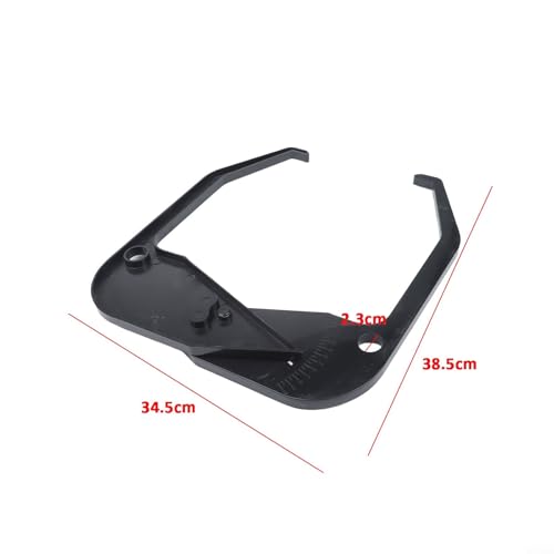 Rim Width Caliper For Tire Balancer Wheel Measuring Tool With Bright White Numbers Portable Plastic Gauge For Manual Wheel Width Entry Black