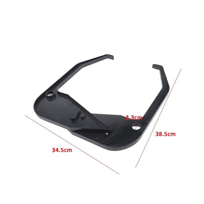 Rim Width Caliper For Tire Balancer Wheel Measuring Tool With Bright White Numbers Portable Plastic Gauge For Manual Wheel Width Entry Black