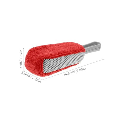 SOLUSTRE Car Detailing Brushes Set with Soft Sponge Tire Shine Applicator Pad and Wheel Rim Cleaning Brush for Auto Tire and Rim Care