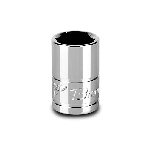 Capri Tools 13 mm Shallow Socket, 3/8-Inch Drive, 6-Point, Metric - size: 13 mm