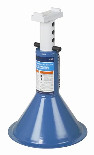 OTC 1778B 12-Ton Capacity Low Profile Jack Stand Features a Wide, Spun Steel Base that Won't Dig or Sink Into Asphalt or Sand and a Generous 19 to 29-1/2" Height Range; Sold Individually