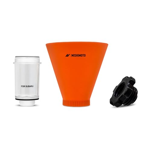 Mishimoto Screw-On Oil Funnel Set for Subaru, Spill Proof 3-Piece Kit