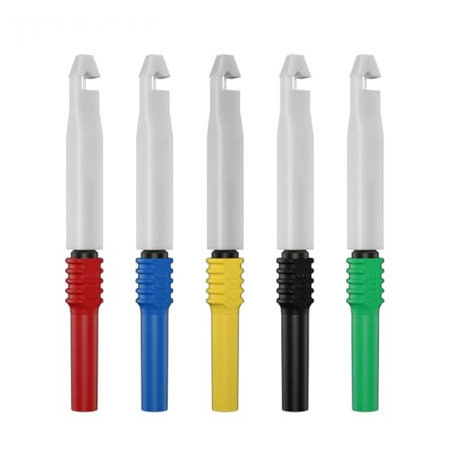 Test Lead Kit 25pcs 4mm Banana Plug to Alligator Clip Test Leads Kit Test Probes Back Probe Kit for Multimeter Automotive Diagnostic Testing Tools Set 8008 - size: 25pcs-B