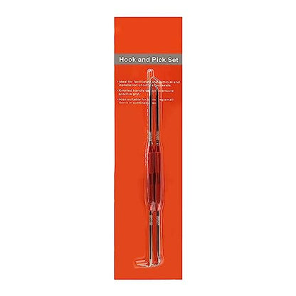 Hook and Pick Set Puller Remover，Pick Tool Set for Car Auto Oil Seal/O-Ring Seal Gasket - size: 2set