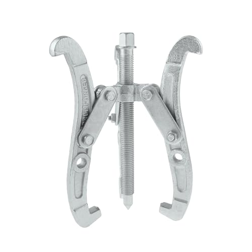 ChgImposs 6 Inch 3-Jaw Gear Puller, 2 Jaw 3 Jaw Puller for Pulley Gears Bearings and Flywheels, Heavy Duty Pulley Puller with Reversible Jaws, High Carbon Steel Removal Tool Bearing Puller Tool - size: 6 Inch