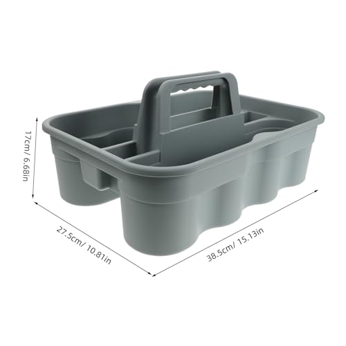 Cabilock Handheld Plastic Tool Basket for Cleaning Storage Organizer Dividers Handle for Car Wash Home Office Bath