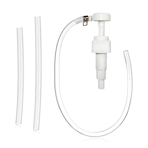 Fluid Pump for Quart Bottles, 4cc Per Pump Stroke Quart Bottle Hand Pumps with Flexible Tube, Transmission Fluid Transfer Kit Lower Unit Gear Oil Extractor for Car Marine Boat