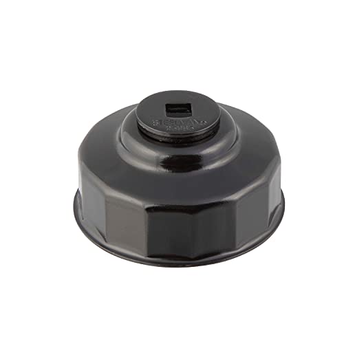 Steelman Oil Filter Cap Wrench for Mazda, 76mm x 14 Flute, 3/8-inch Drive, Low-Profile Design for Confined Space