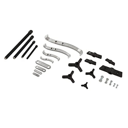 Aramox Bearing Separator Set CRV Gear Hub Puller Kit 72pcs with 2 and 3 Leg Pullers 3in 4in 6in 8in for Auto Repair Mechanics Removing Pulleys Sprockets Bearings