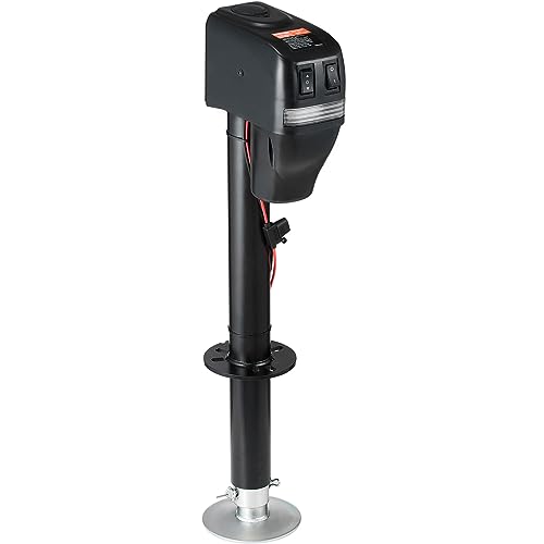 VEVOR Electric Trailer Jack, Power Tongue Jack Weight Capacity 4000 lbs, 9.84"-33.85" Electric Tongue Jack with Waterproof Cover for Lifting RV Trailer, Horse Trailer, Utility Trailer, Yacht Trailer | Electric Tongue Jack with Waterproof Cover for Lifting