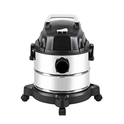 Amazon Basics Wet Dry Shop Vacuum Cleaner, 4 Gallon, 3 HP Stainless Steel, Grey/Black - size: 4 gallon Shop, 3 HP