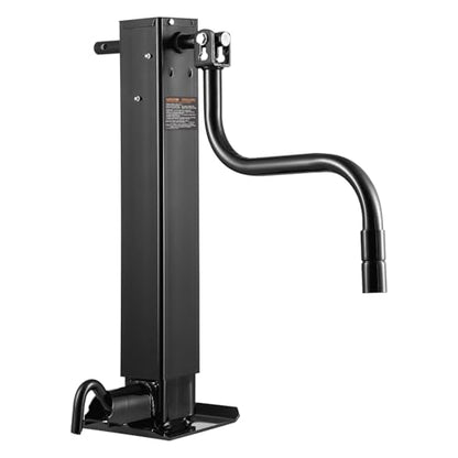 VEVOR Trailer Jack, 12000 lbs Dynamic Load Capacity, Weld-on Pipe-Mount Swivel Trailer Jack with Ergonomic Handle, 12.6-inch Vertical Travel, Suitable for RV, Horse, Utility, Camping, Yacht Trailers - size: 12000lbs (12.6 inch Stroke)