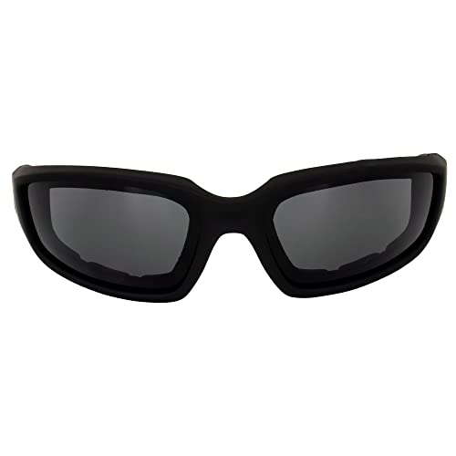 Global Vision Kickback Motorcycle Glasses - color: Black Frame/Smoke Lens