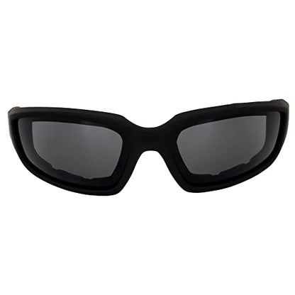 Global Vision Kickback Motorcycle Glasses - color: Black Frame/Smoke Lens