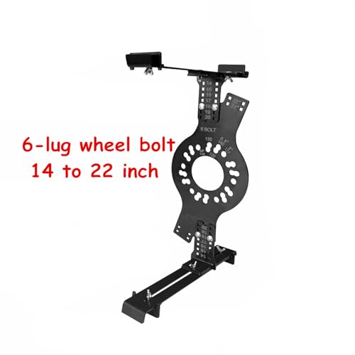 Wheel Fitment Simulator Tool, 14"-22" Tire Rim Size Measuring Mockup Tool | Wheel Offset Measuring Tool, 6 Lug - color: 6-Lug