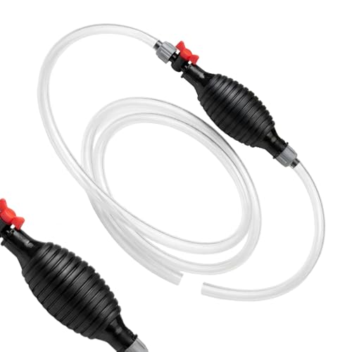 Multifunctional Liquid Siphon Pump, Manual Fuel Transfer Pump with 59" PVC Hoses, Portable Hand Fuel Pump for Diesel Water, Oil Fluid Extractor for Home Car Boat (1.5M Hose) - color: 1.5M Hose