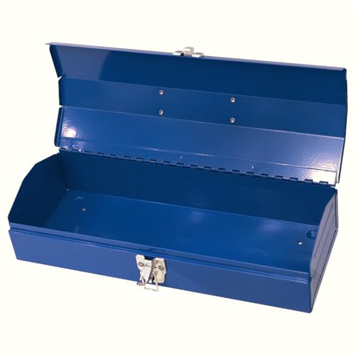 Portable Tool Box, Metal Tool Box, 4 Non-Slip Foot Pads, Ideal for Trailer, Mechanic, DIY-ers, Car Toolbox, Workshops, Garages, Repair Shops,Blue - size: 1P-Blue