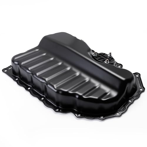Oil Pan w/Drain Plug, Lower Engine Oil Pan for VW Jetta/Golf | for Passat/Passat CC/Tiguan/Beetle/CC/Eos for Audi A3/A3 Quattro/Q3/Q3 Quattro/TT Quattro 1.8L 2.0L, 264-713, 264713, VWP24A - size: for Jetta/Passat/Beetle/CC/Eos/A3/Q3/TT