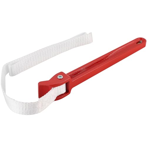 12 Inch Pipe Strap Wrench Adjustable Nylon Strap Wrench | Oil Filter Strap Opener Wrench Belt Repairing Wrench for Auto Oil Filter Element